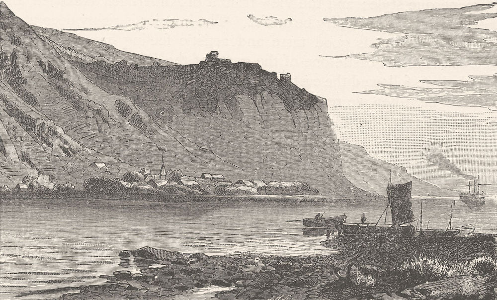 GERMANY. Castle of Hammerstein, Brohl 1903 old antique vintage print picture